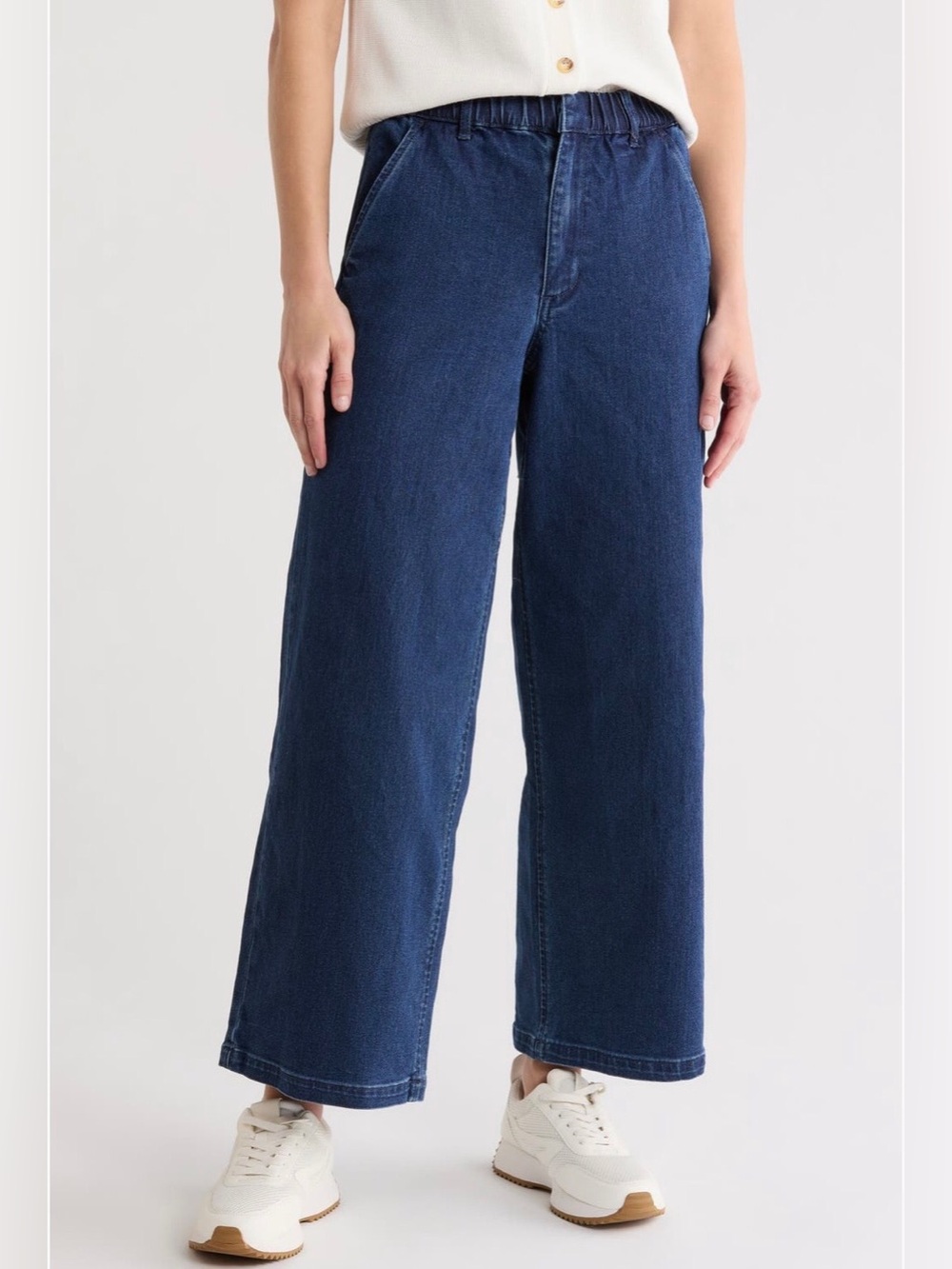 NWT Vigoss Women Wide-Leg Dark Wash Denim Jeans size 29/8